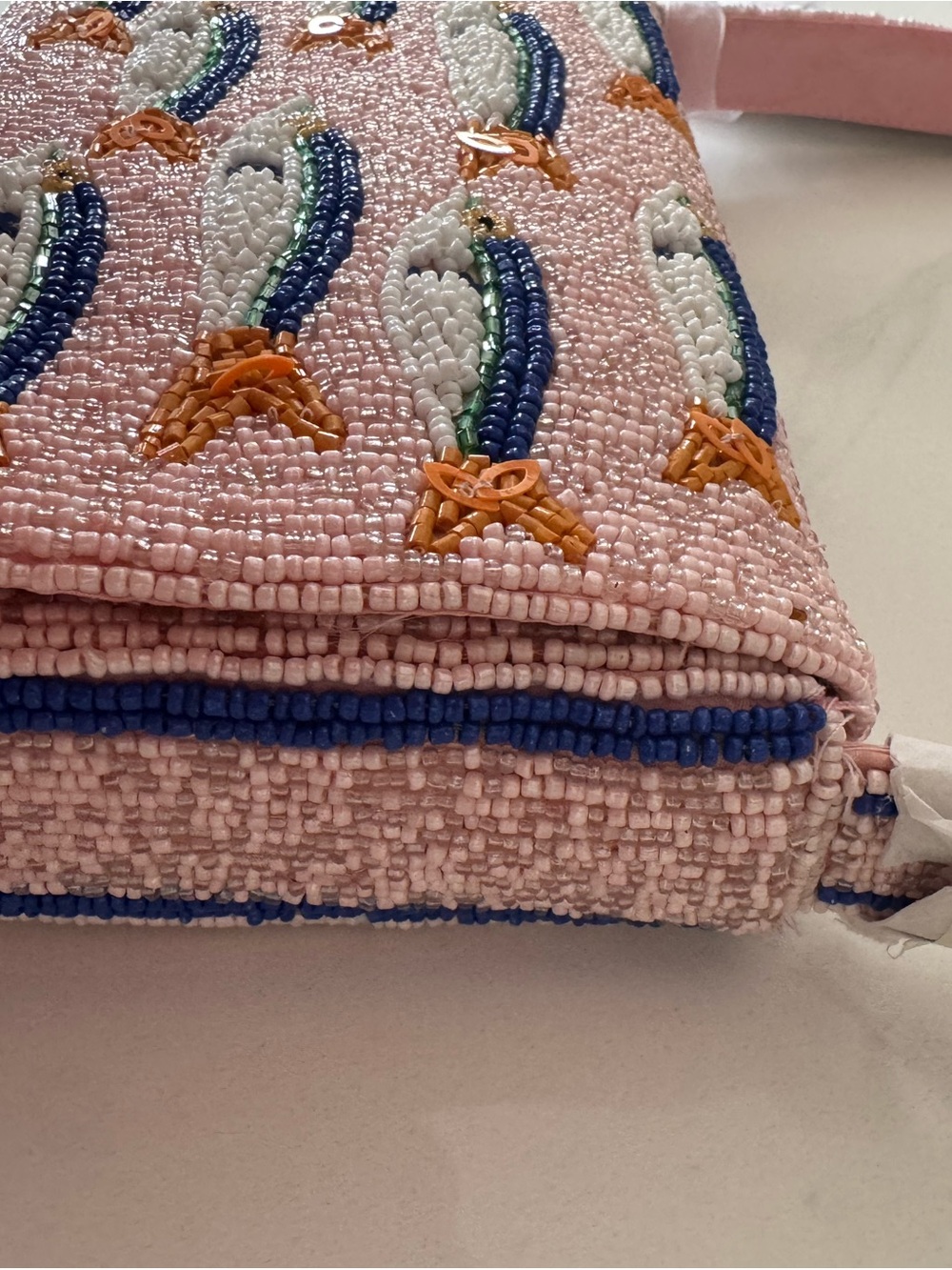 Viral Pink beaded sardine bag NWT - Picture 7 of 10